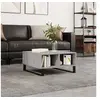 Image de Table basse sonoma gris 60x60x30 cm bois d'ingénierie827050