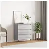 Image de Buffet Sonoma gris 60x35x70 cm Bois d'ingénierie