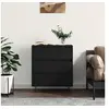 Image de Buffet Noir 60x35x70 cm Bois d'ingénierie827181