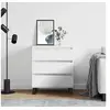 Image de Buffet Blanc 60x35x70 cm Bois d'ingénierie