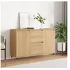 Image de Buffet chêne sonoma 104x35x70 cm bois d ingénierie