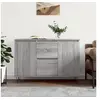 Image de Buffet sonoma gris 104x35x70 cm bois d ingénierie