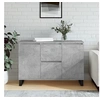 Image de Buffet gris béton 104x35x70 cm bois d'ingénierie827216