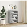 Image de Buffet haut gris béton 57x35x90 cm bois d ingénierie