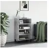 Image de Buffet haut gris béton 57x35x90 cm bois d'ingénierie827240