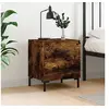 Image de Table de chevet chêne fumé 40x35x47,5 cm bois d'ingénierie827318