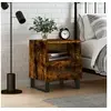 Image de Table de chevet chêne fumé 40x35x47,5 cm bois d'ingénierie827494