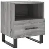 Image de Table de chevet sonoma gris 40x35x47,5 cm bois d'ingénierie
