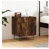 Image de Table de chevet chêne fumé 40x40x50 cm bois d'ingénierie827558