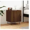 Image de Table de chevet chêne marron 40x40x50 cm bois d'ingénierie827562