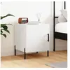 Image de Table de chevet blanc 40x40x50 cm bois d'ingénierie827580