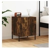 Image de Table de chevet chêne fumé 40x40x50 cm bois d'ingénierie827590