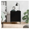 Image de Table de chevet noir 40x40x50 cm bois d'ingénierie827598
