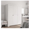 Image de Garde-robe, Armoire à Vêtements, Placard de Vêtements, Meuble de Rangement, Organisateur de Chambre, Blanc Bois 355062