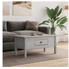 Image de Table basse BODO gris 100x55x46 cm bois de pin massif