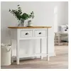 Image de Table console BODO marron 91x35x74 cm bois de pin massif