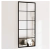 Image de Miroirs muraux 2 pcs noir 100x40 cm métal 3189034
