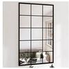 Image de Miroirs muraux 4 pcs noir 100x60 cm métal 3189037