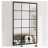 Image de Miroirs muraux 6 pcs noir 100x60 cm métal 3189038
