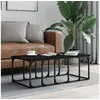 Image de Table basse noir 100x50x35,5 cm bois d'ingénierie 833378