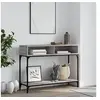 Image de Table console sonoma gris 100x30,5x75 cm bois d'ingénierie 833391