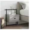 Image de Table de chevet murale sonoma gris 35x30x51cm bois d'ingénierie 833449