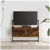 Image de Meuble TV mural chêne fumé 60,5x30x51 cm bois d'ingénierie 833455