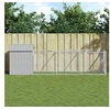 Image de Niche pour chien avec toit gris clair acier galvanisé, cage pour chien, abri pour chien, maison pour animaux, cages 3189064
