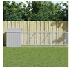 Image de Niche pour chien avec toit gris clair acier galvanisé, cage pour chien, abri pour chien, maison pour animaux, cages 3189066