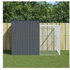 Image de Niche pour chien avec cour anthracite 214x253x181 cm, cage pour chien, abri pour chien, maison pour animaux, cages 3189131