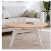Image de Dessus de table Ø90x1,5 cm rond bois massif de hêtre