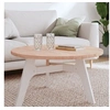 Image de Dessus de table Ø80x2,5 cm rond bois massif de hêtre