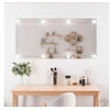 Image de Miroir Mural avec Eclairage LED, Miroir de Maquillage, Miroir Cosmétique, Décoration Chambre à Coucher Salon Salle de Bain, Moderne, Verre