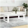 Image de Table basse blanc 102x50x35 cm bois d ingénierie