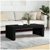 Image de Table basse noir 102x50x36 cm bois d ingénierie