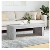 Image de Table basse gris béton 102x50x36 cm bois d ingénierie
