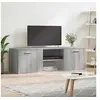 Image de Meuble TV, Armoire de Télévision avec Etagères et Portes, Meuble Télé avec Rangement Salle de Séjour, Moderne, Sonoma 833557