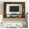Image de Meuble TV chêne fumé 152x22x113 cm bois d'ingénierie833727
