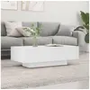Image de Table basse blanc 100x49,5x31 cm bois d ingénierie