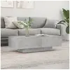Image de Table basse gris béton 100x49,5x31 cm bois d ingénierie