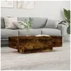 Image de Table basse chêne fumé 100x49,5x31 cm bois d ingénierie