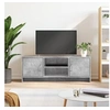 Image de Meuble TV gris béton 102x30x37,5 cm bois d ingénierie