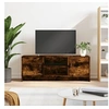 Image de Meuble TV chêne fumé 102x30x37,5 cm bois d ingénierie