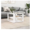 Image de Table basse blanc 59,5x59,5x40 cm bois d ingénierie