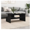 Image de Table basse noir 90x55x42,5 cm bois d ingénierie