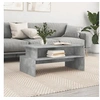 Image de Table basse gris béton 90x55x42,5 cm bois d ingénierie