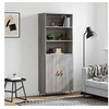 Image de Buffet haut Sonoma gris 69,5x34x180 cm Bois d'ingénierie3189227