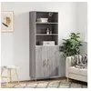 Image de Buffet haut Sonoma gris 69,5x34x180 cm Bois d ingénierie