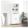 Image de Buffet haut Blanc 69,5x34x180 cm Bois d'ingénierie 3189269