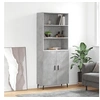 Image de Buffet Haut, Armoire de Rangement avec Pieds, Meuble de Rangement, Organisateur Salon Salle de Séjour, Moderne, Gris Béton Bois d'Ingénierie